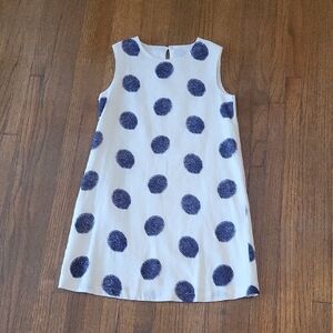 EPK European Rayon Cotton Blend Sleeveless A-Line Dress with Crew Neck